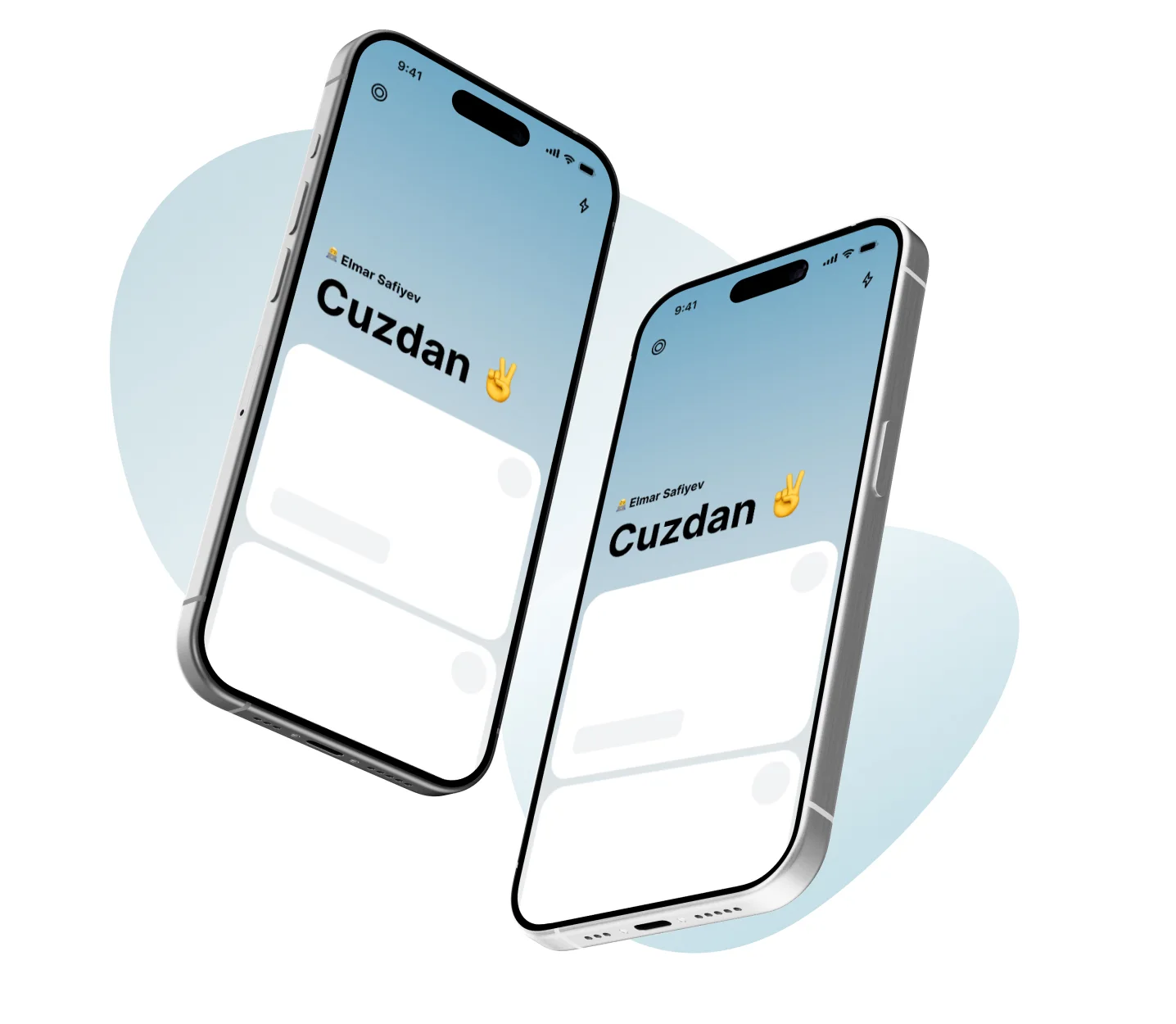 Cüzdan tətbiqinin mobil ekranları
